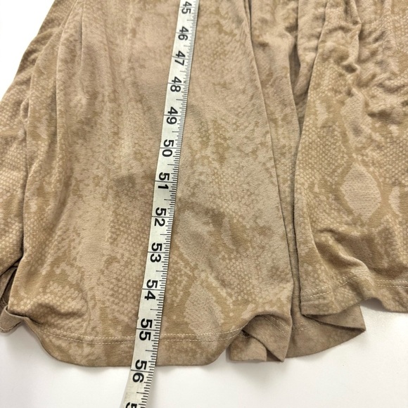 Max & Aaron Women’s Sz S Tan Snake Print Maxi Dress V Neck Soft Jersey Knit Boho - Picture 12 of 14